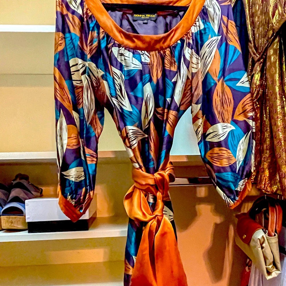 Donna Ricco Silk Dress - Size 14